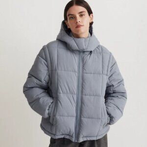 Madewell Modular Quilted Crop Puffer Jacket, NWT, Size XS